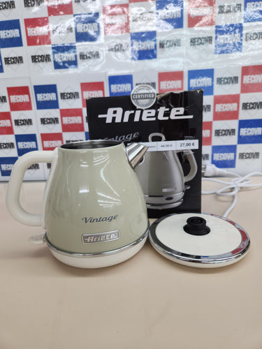 Hervidor Vintage, 1 litro, 2000 W, Beige Ariete 2868 Bollitore